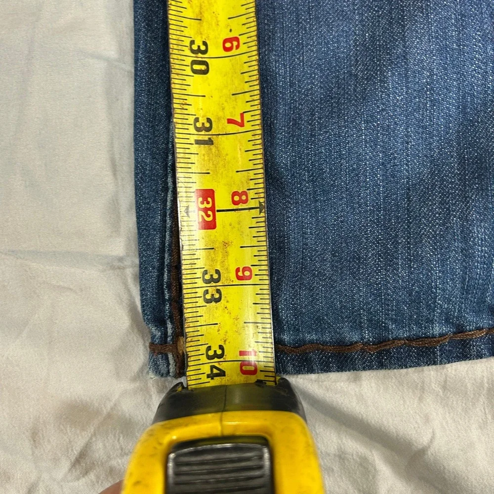 VTG True Religion Ricky Super T Made in USA Mens Blue Straight Leg Jeans Size 42